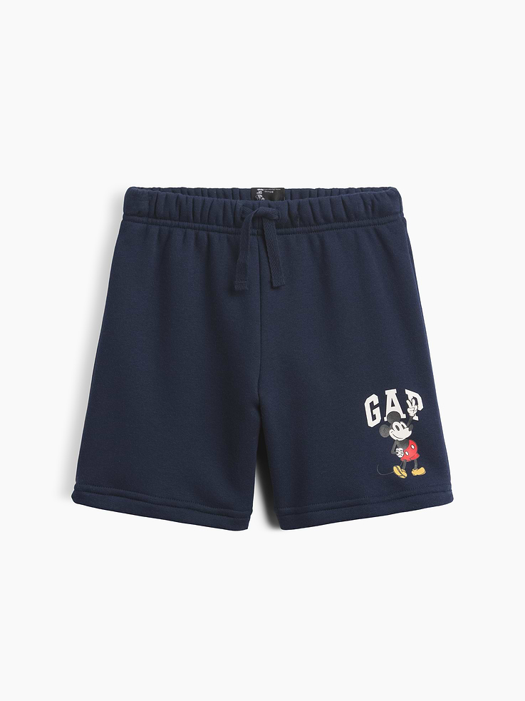 Image number 1 showing, babyGap × Disney Mickey Mouse Relaxed Pull-On Logo Shorts