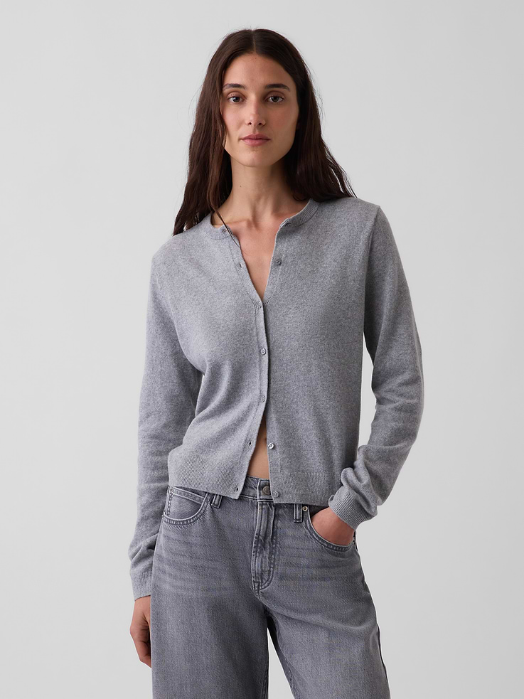 Image number 1 showing, CashSoft Crop Cardigan