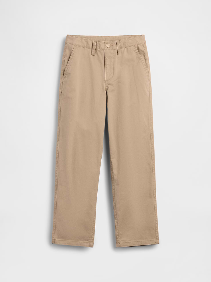 Image number 2 showing, Kids Uniform Stretch Loose Khakis