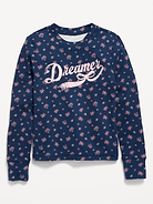 Image number 1 showing, Printed Long-Sleeve Ribbed T-Shirt for Girls