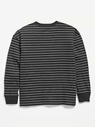 Image number 2 showing, Oversized Long-Sleeve Striped Pocket T-Shirt for Boys