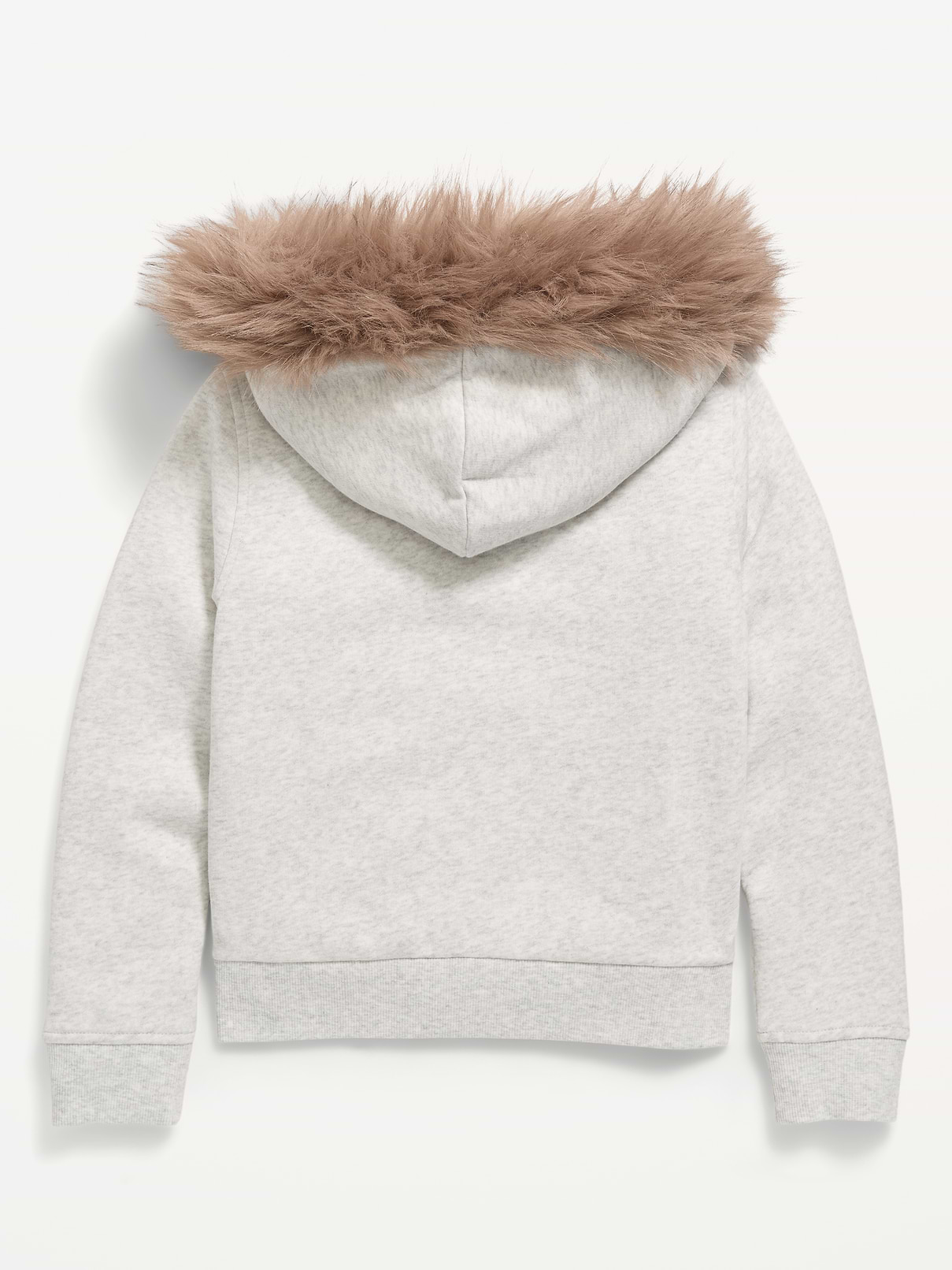Image number 2 showing, Fitted Faux-Fur Full-Zip Hoodie for Girls
