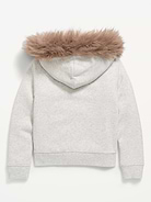 Image number 2 showing, Fitted Faux-Fur Full-Zip Hoodie for Girls