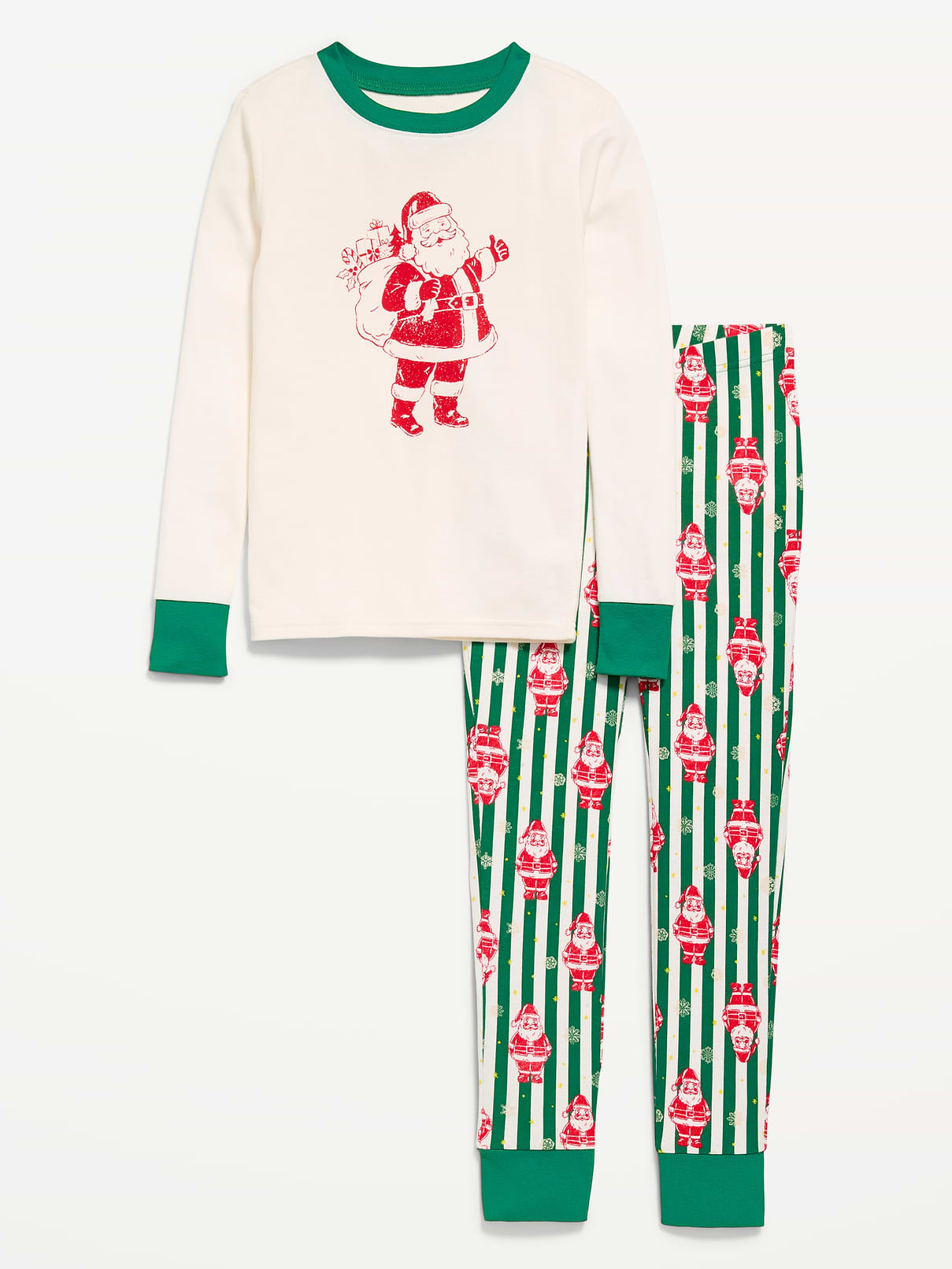 Image number 1 showing, Gender-Neutral Snug-Fit Graphic Pajama Set for Kids