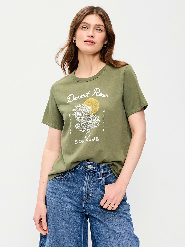 Image number 1 showing, EveryWear Crew-Neck Graphic T-Shirt