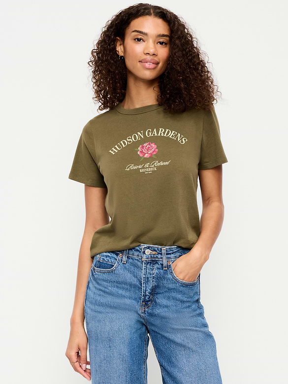 EveryWear Crew-Neck Graphic T-Shirt