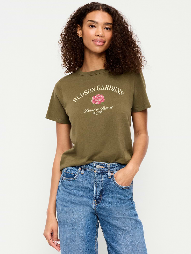 Image number 1 showing, EveryWear Crew-Neck Graphic T-Shirt