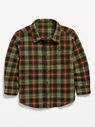 Image number 1 showing, Long-Sleeve Plaid Flannel Shirt for Toddler Boys