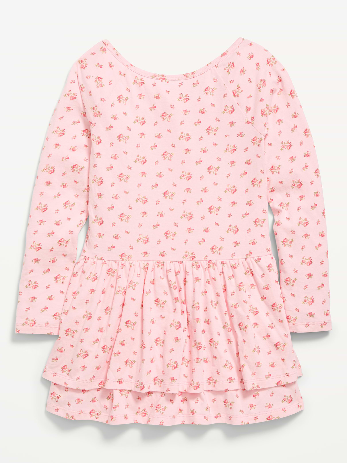 Image number 2 showing, Fitted Long-Sleeve Ruffled Dress for Girls