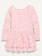 Image number 2 showing, Fitted Long-Sleeve Ruffled Dress for Girls