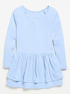 Image number 1 showing, Fitted Long-Sleeve Ruffled Dress for Girls