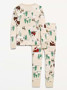 Image number 2 showing, Gender-Neutral Printed Snug-Fit Pajama Set for Kids