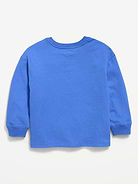 Image number 3 showing, Oversized Long-Sleeve Pocket T-Shirt for Toddler Boys