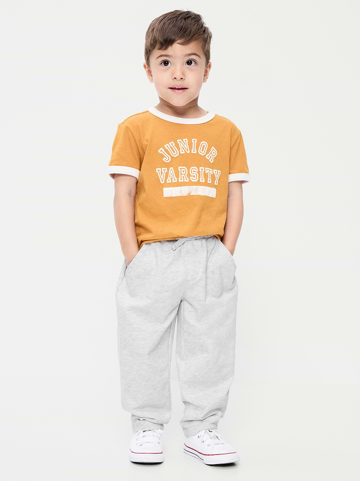 Image 1 of 4, elasticized waistband, diagonal on-seam pockets, back pocket, barrel leg, Product #914491