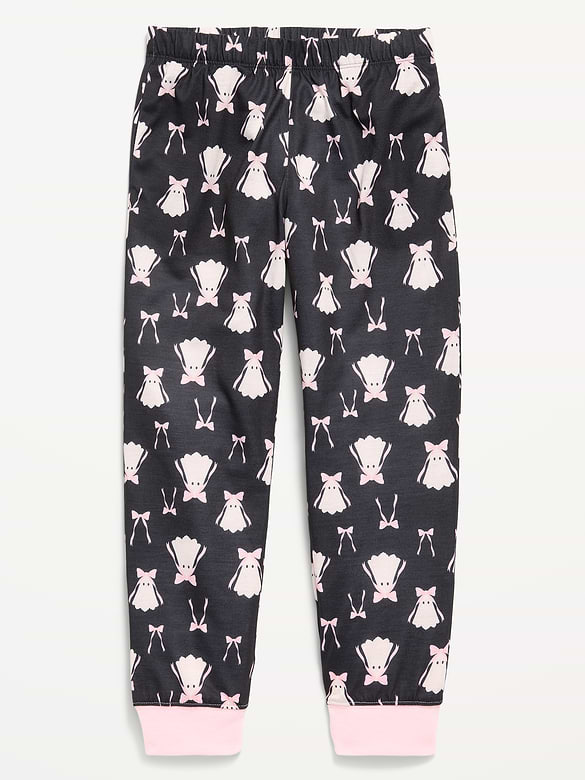 Printed Jersey-Knit Pajama Jogger Pants for Girls