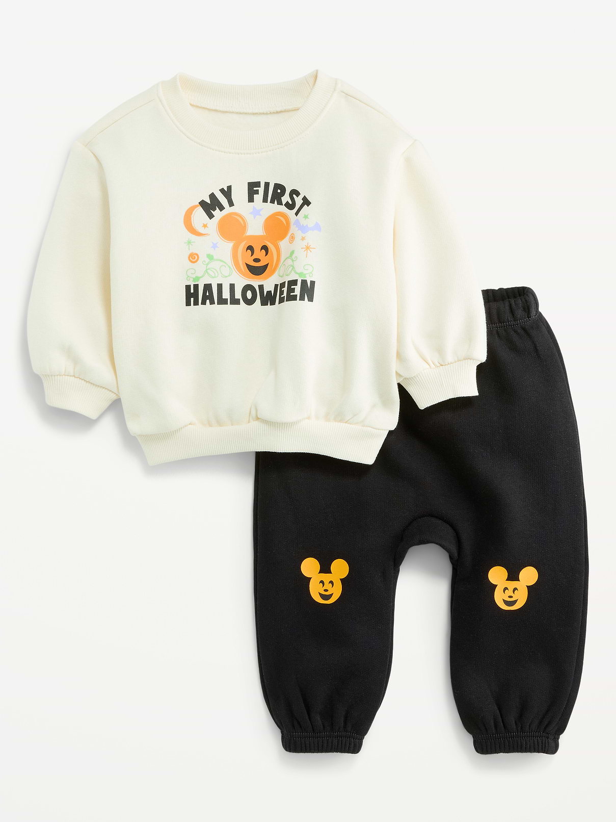 L'image numéro 1 présente Ensemble avec legging et chandail ras du cou en coton ouaté Disney© pour bébé