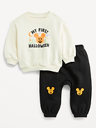 L'image numéro 1 présente Ensemble avec legging et chandail ras du cou en coton ouaté Disney© pour bébé