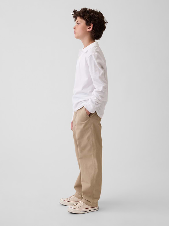 Kids Uniform Stretch Loose Khakis