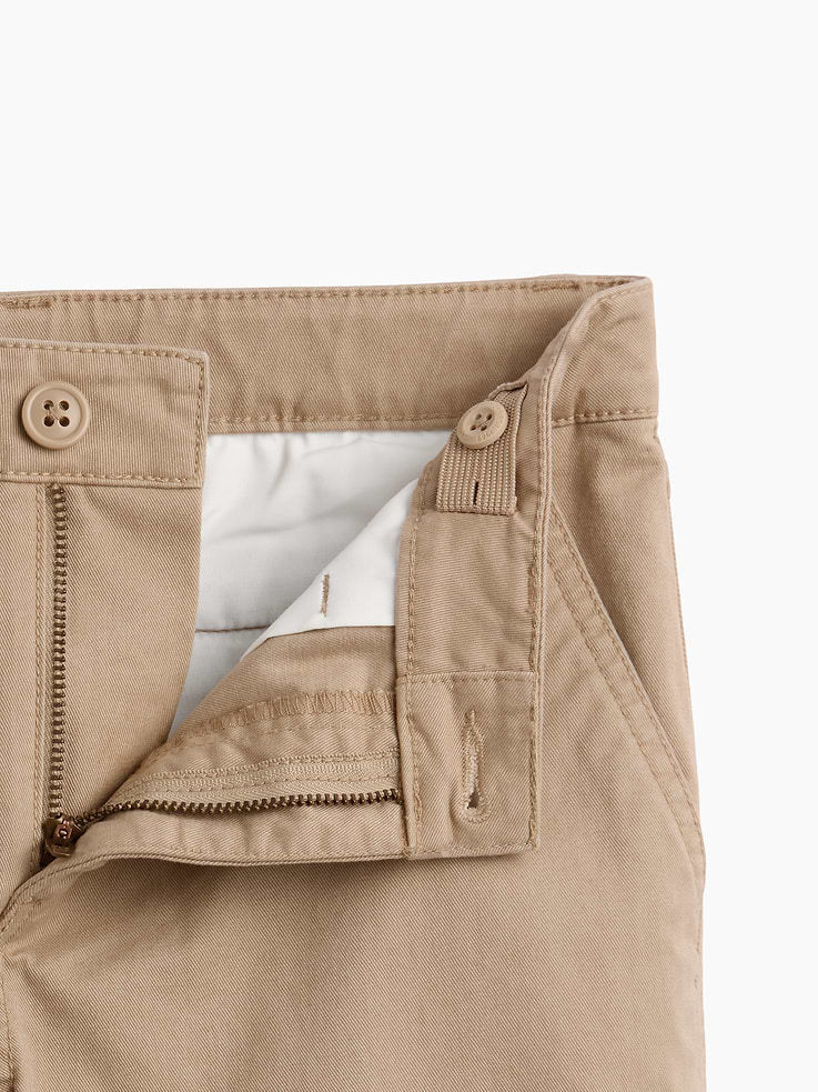 L'image numéro 5 présente Pantalon kaki d’uniforme étroit et extensible pour Enfant