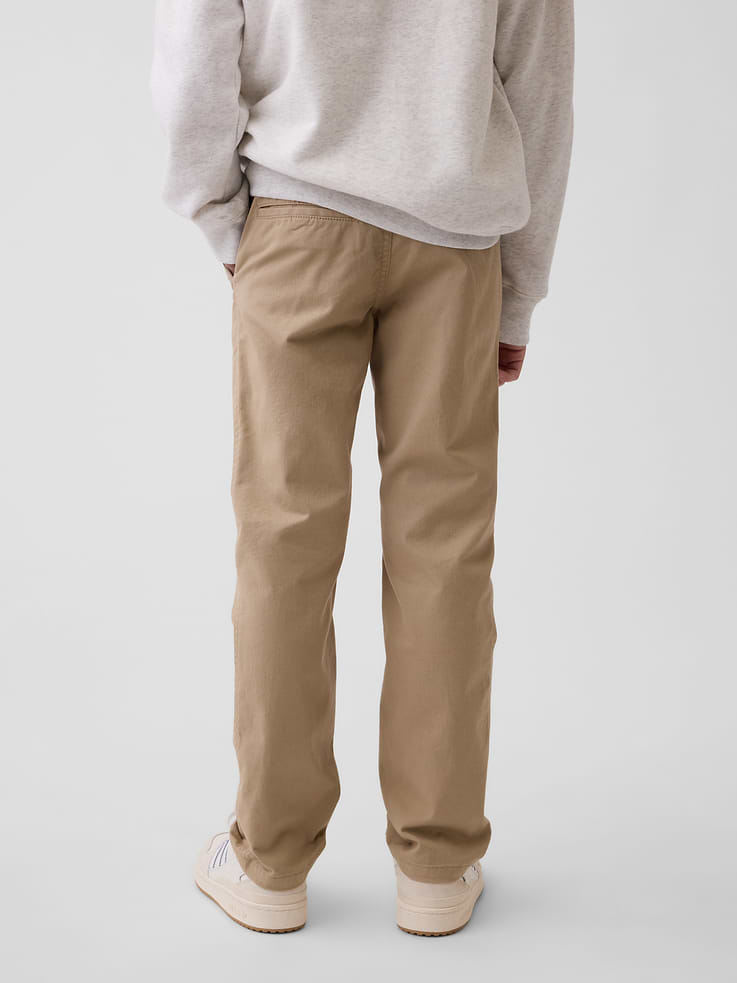 L'image numéro 4 présente Pantalon kaki d’uniforme étroit et extensible pour Enfant