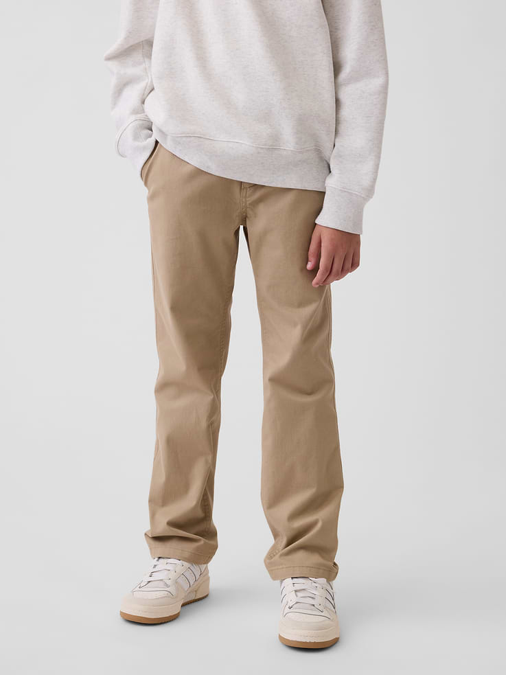 L'image numéro 3 présente Pantalon kaki d’uniforme étroit et extensible pour Enfant