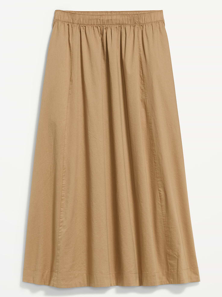 Image number 5 showing, Poplin Midi Skirt