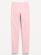 Image number 3 showing, High-Waisted Full-Length Fleece Leggings for Girls