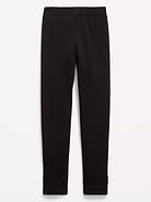 Image number 3 showing, High-Waisted Full-Length Fleece Leggings for Girls