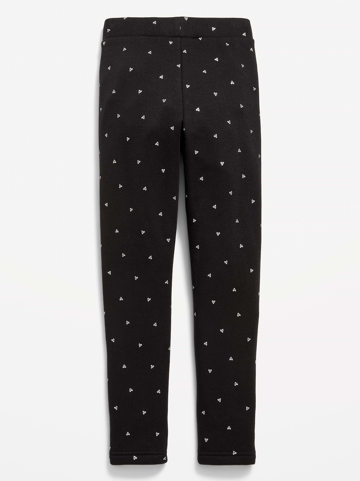 Image number 2 showing, High-Waisted Full-Length Fleece Leggings for Girls