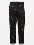 Image number 2 showing, High-Waisted Full-Length Fleece Leggings for Girls