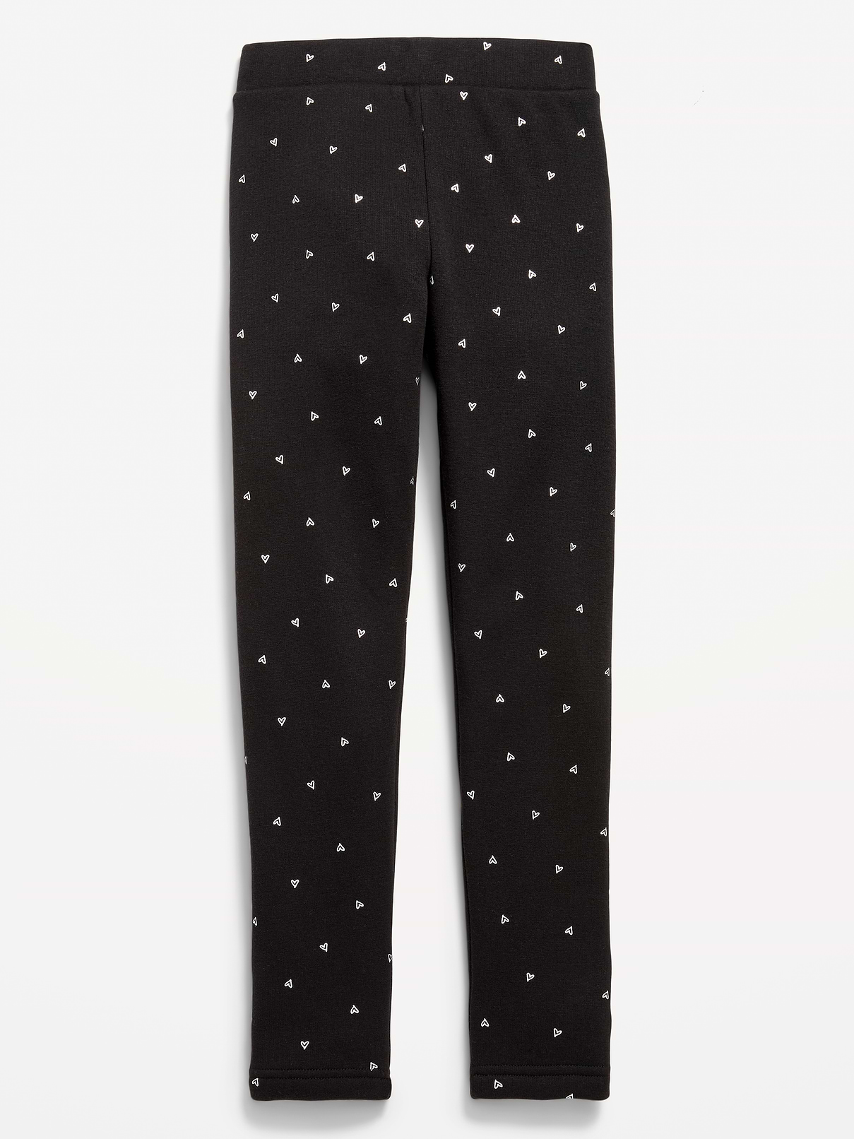 Image number 1 showing, High-Waisted Full-Length Fleece Leggings for Girls