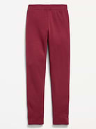Image number 1 showing, High-Waisted Full-Length Fleece Leggings for Girls