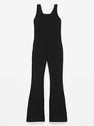 Image number 1 showing, Sleeveless PowerChill Twist-Back Jumpsuit for Girls