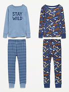 Image number 2 showing, Printed Snug-Fit Pajama 4-Piece for Toddler & Baby