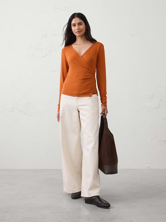 Soft Luxe Wrap Top