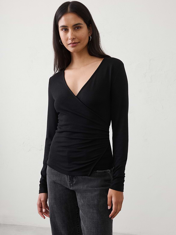 Soft Luxe Wrap Top
