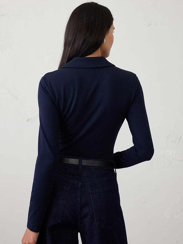 Soft Stretch Polo Top