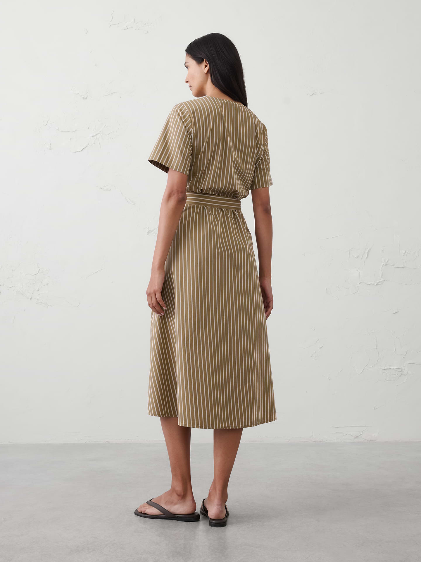 Image number 2 showing, Poplin Midi Dress