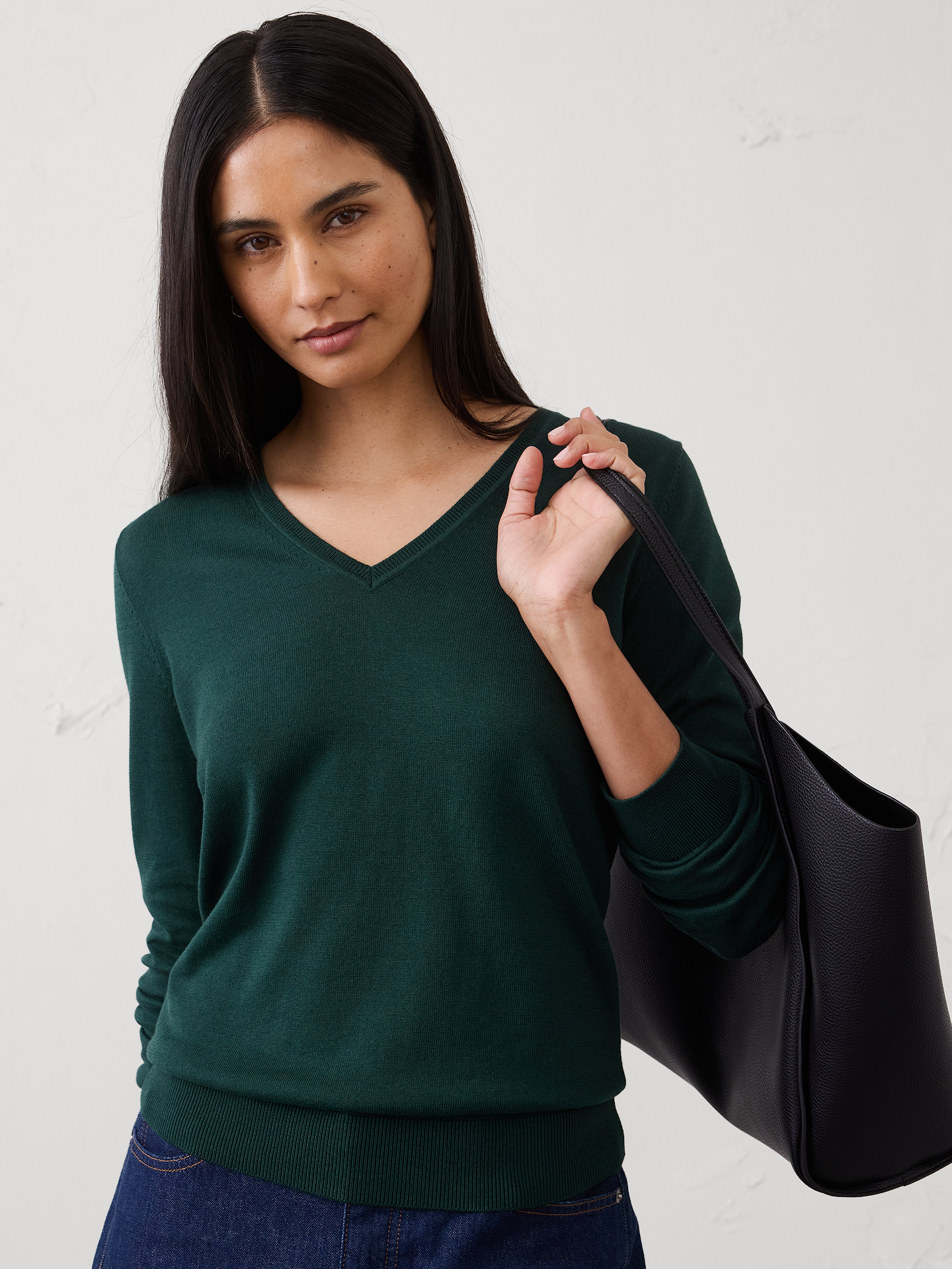 Image number 1 showing, Forever V-Neck Sweater
