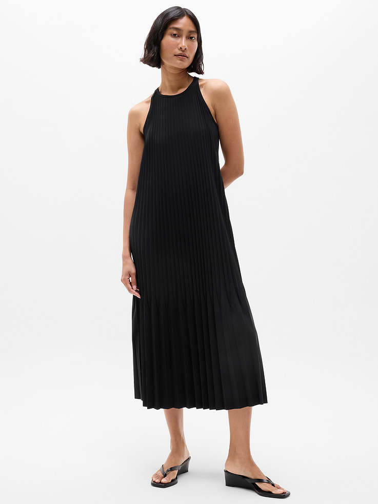 Image number 1 showing, Featherweight Plissé Dress