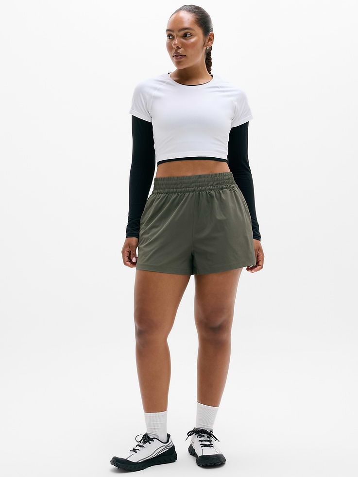 Image number 1 showing, Weekender High Rise 3" Run Short