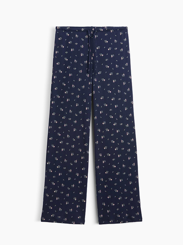 Pointelle Wide-Leg PJ Pants