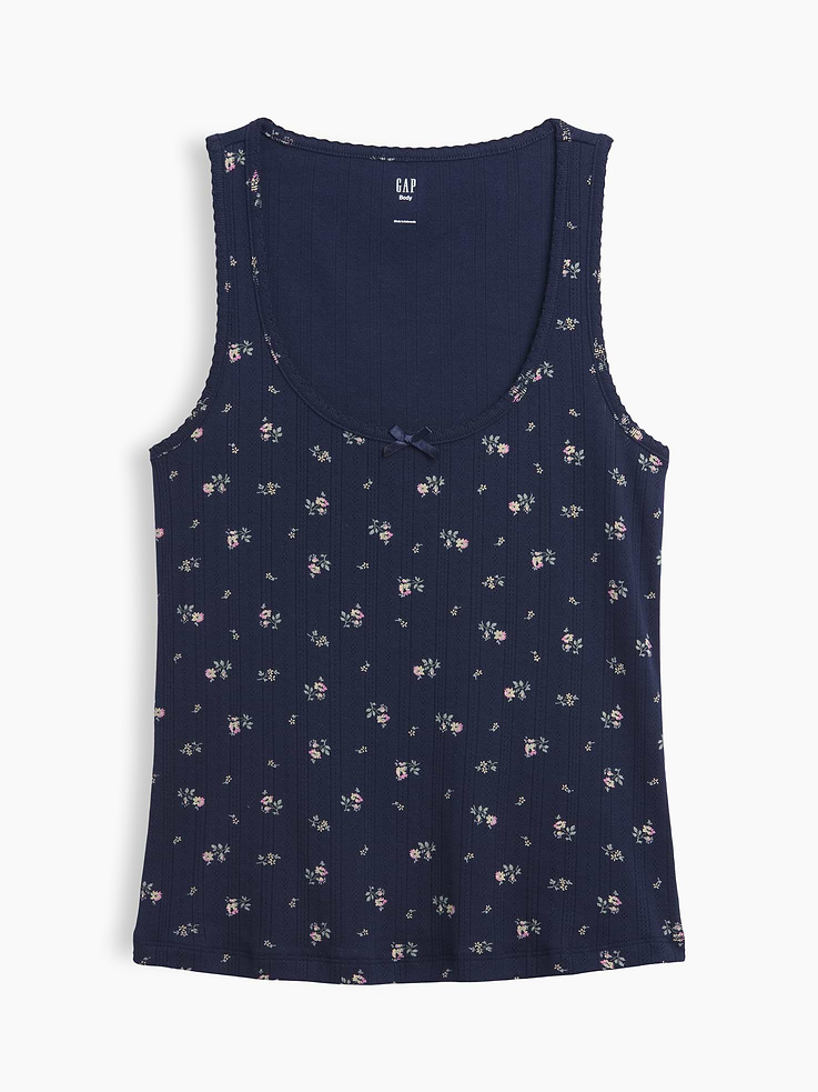 Image number 4 showing, Pointelle PJ Tank Top