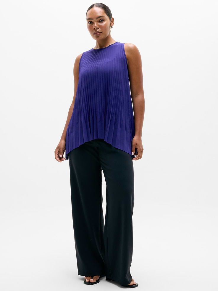 Image number 5 showing, Featherweight Plissé Tank
