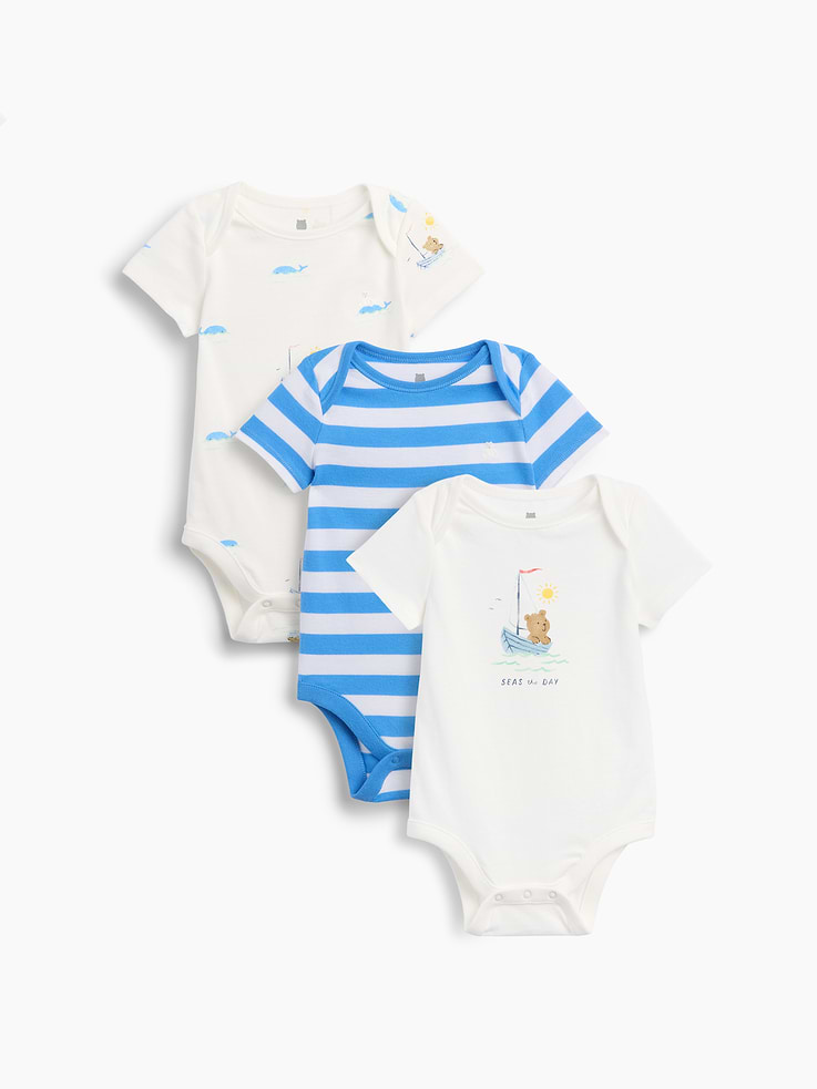 Image number 1 showing, Baby First Favorites Organic Cotton Bodysuit (3-Pack)