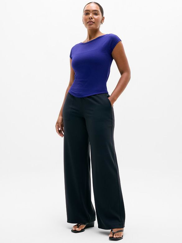 Perfect Rib Boatneck Tee