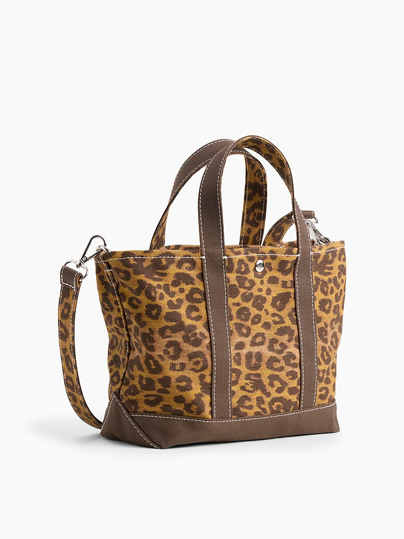 Canvas Logo Mini Tote Bag