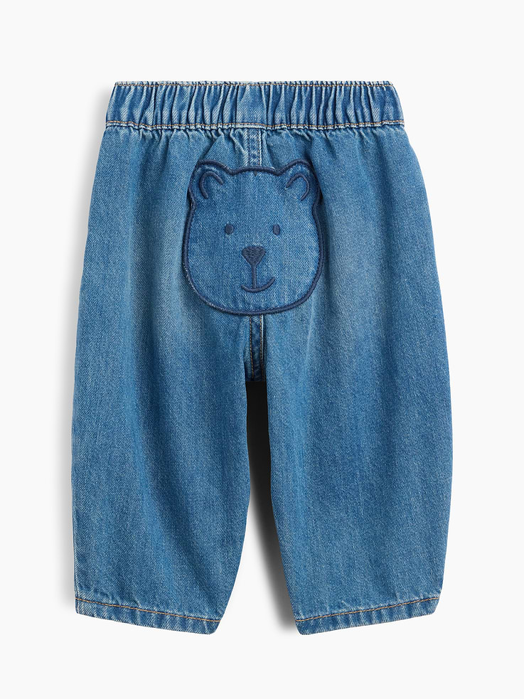 Image number 2 showing, Baby Brannan Bear Pull-on Barrel Jeans