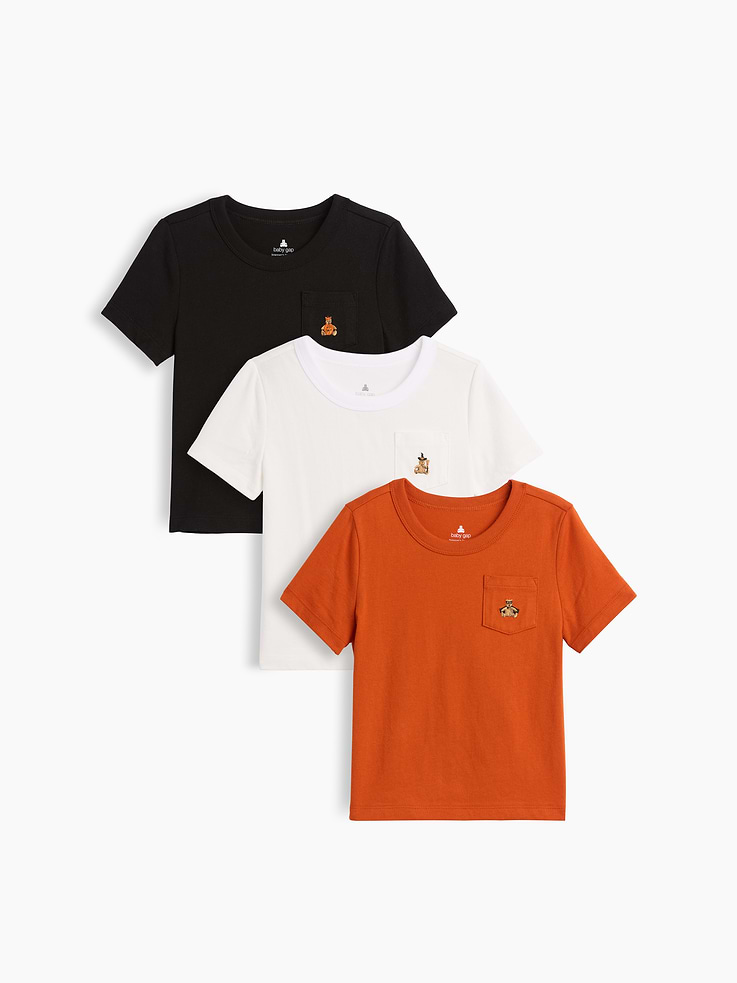 Image number 1 showing, Baby & Toddler Mix & Match Pocket T-Shirt (3-Pack)