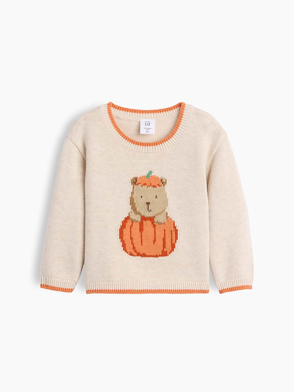 Baby Brannan Bear Pumpkin Sweater